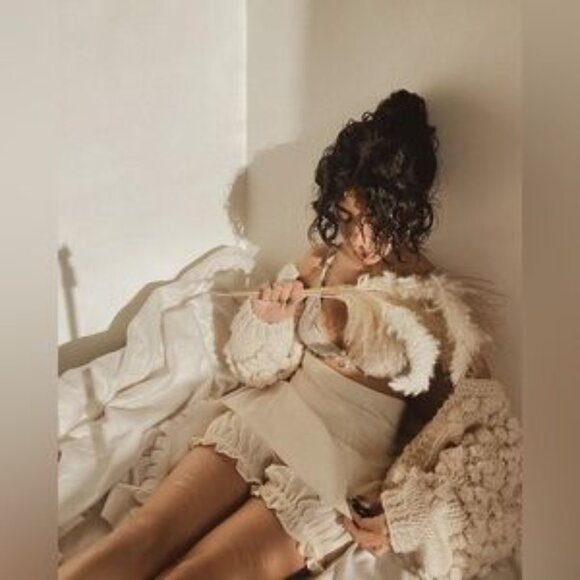 NWT J.ING Jing Ivory High Waisted Ruffle Skort - Picture 4 of 5